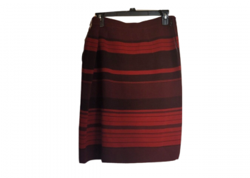 Anne Klein Horizontal Stripe Knit Skirt Size XL